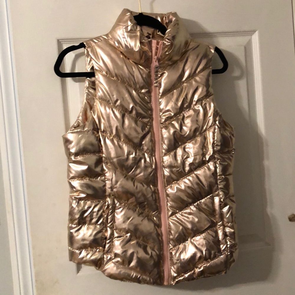 Metallic Puffer Vest